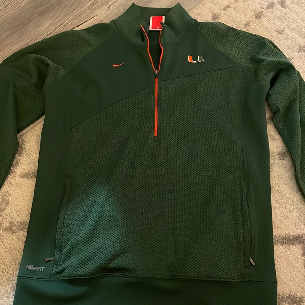 Size M Nike+Fit Dry Miami 1/4 Zip